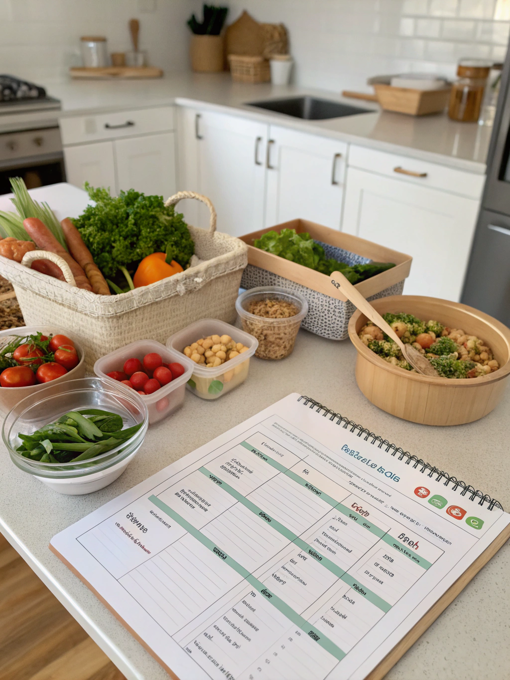 plano alimentar semanal saudável preparing steps