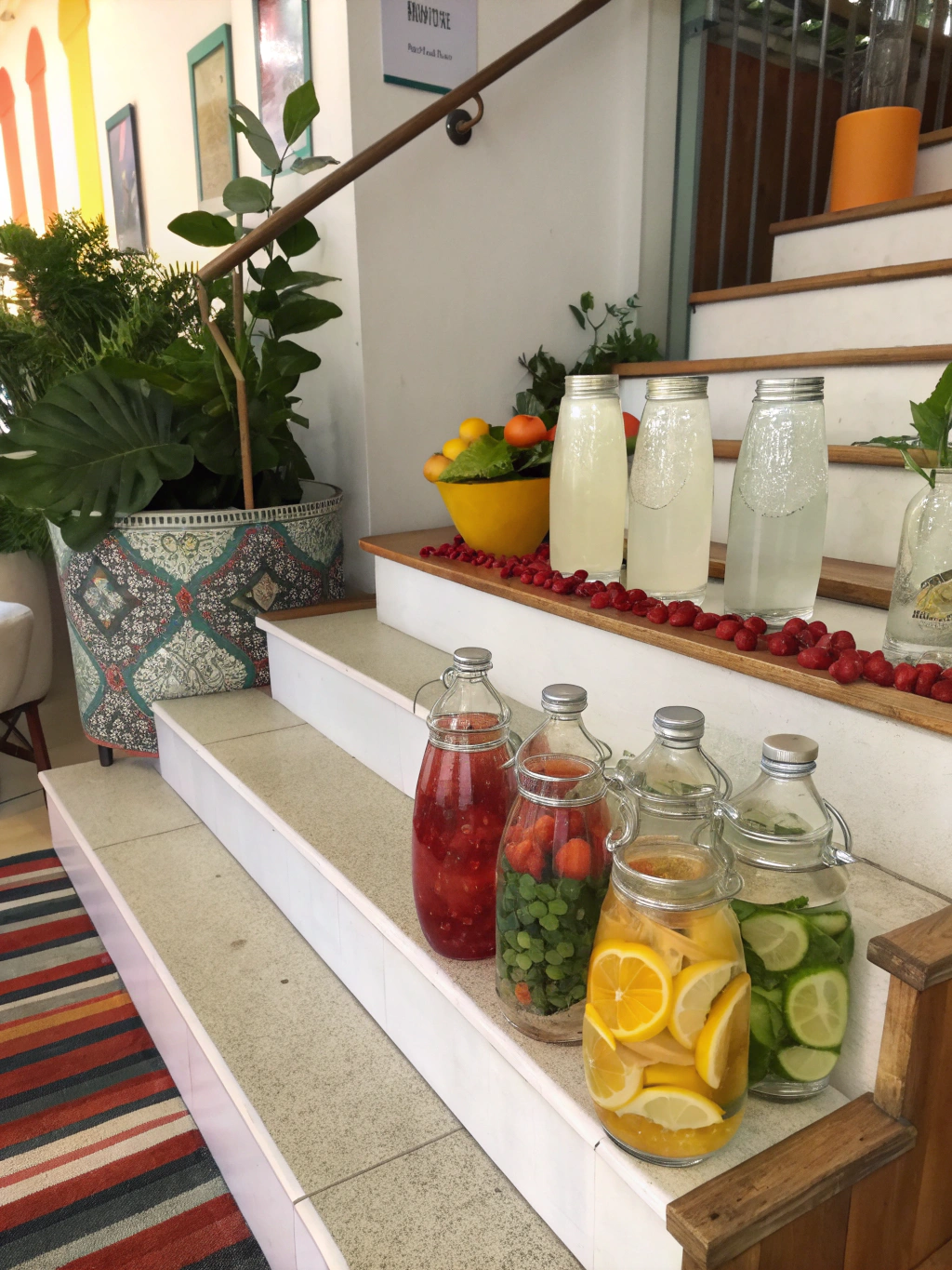 água aromatizada preparing steps