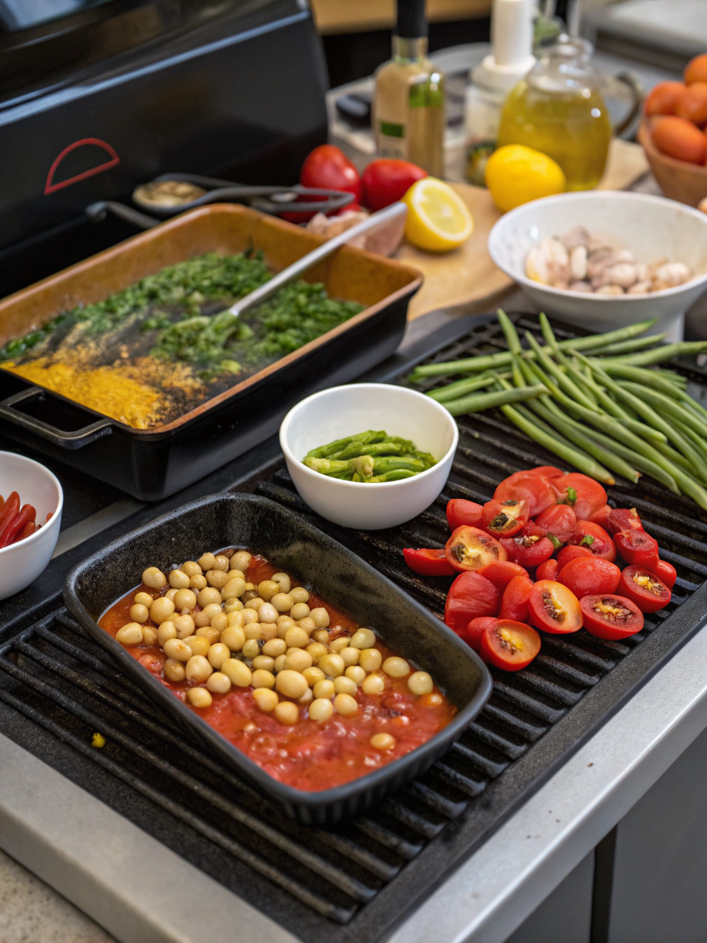 legumes grelhados preparing steps